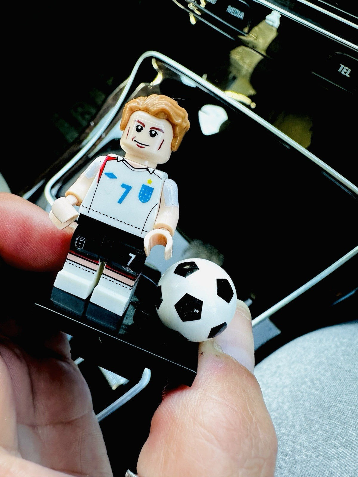 England Football Air Freshener Mini Figure Car Clip Vent Scent Fathers Day Gift