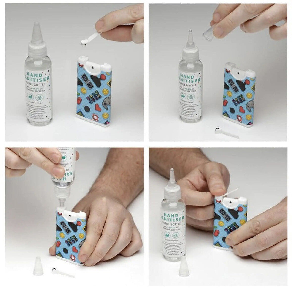 Hand Sanitiser Spray Cat Lisa Parker Anti Bacteria Refillable 15ml Travel Pocket