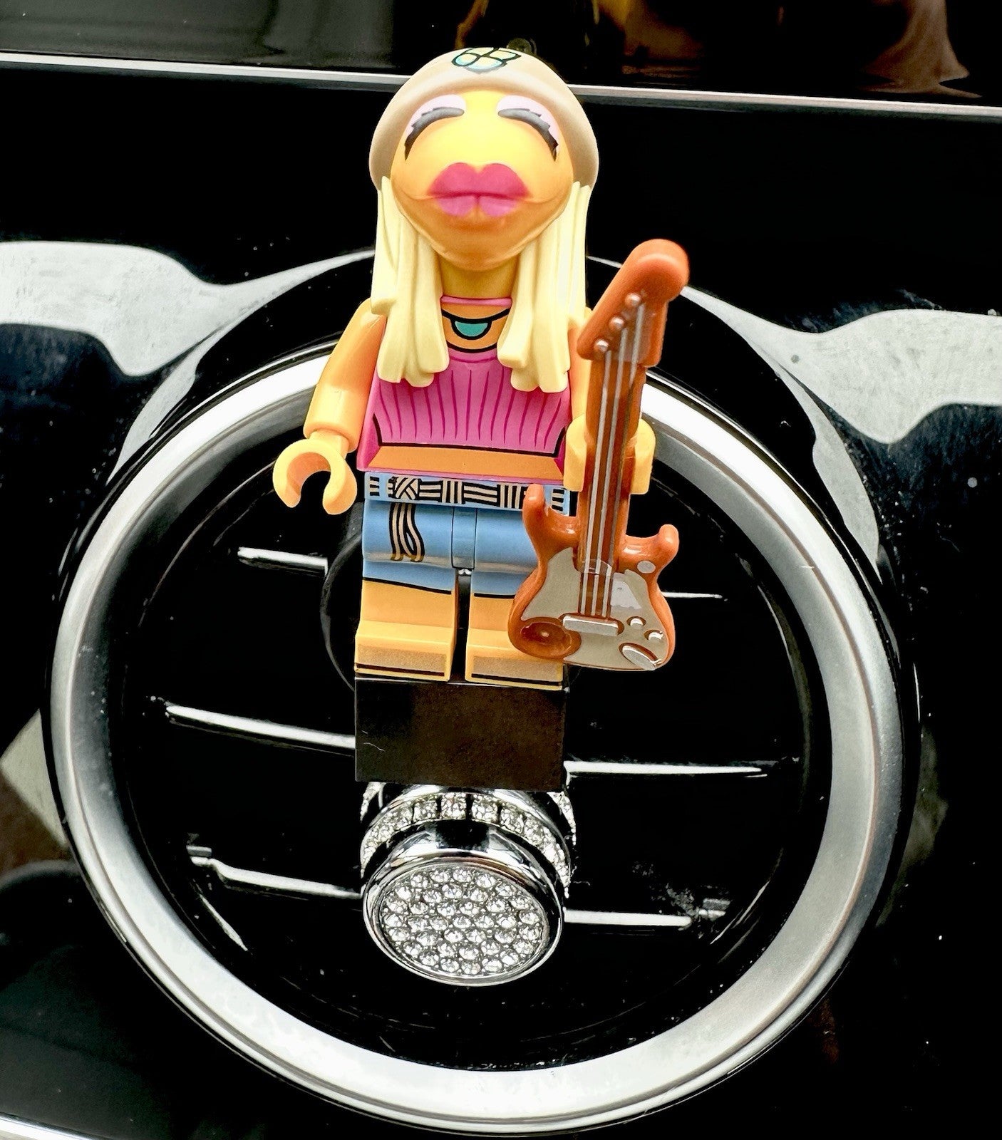 The Muppets Kermit Custom Lego Car Air Freshener Mini Figure Clip Vent  71033