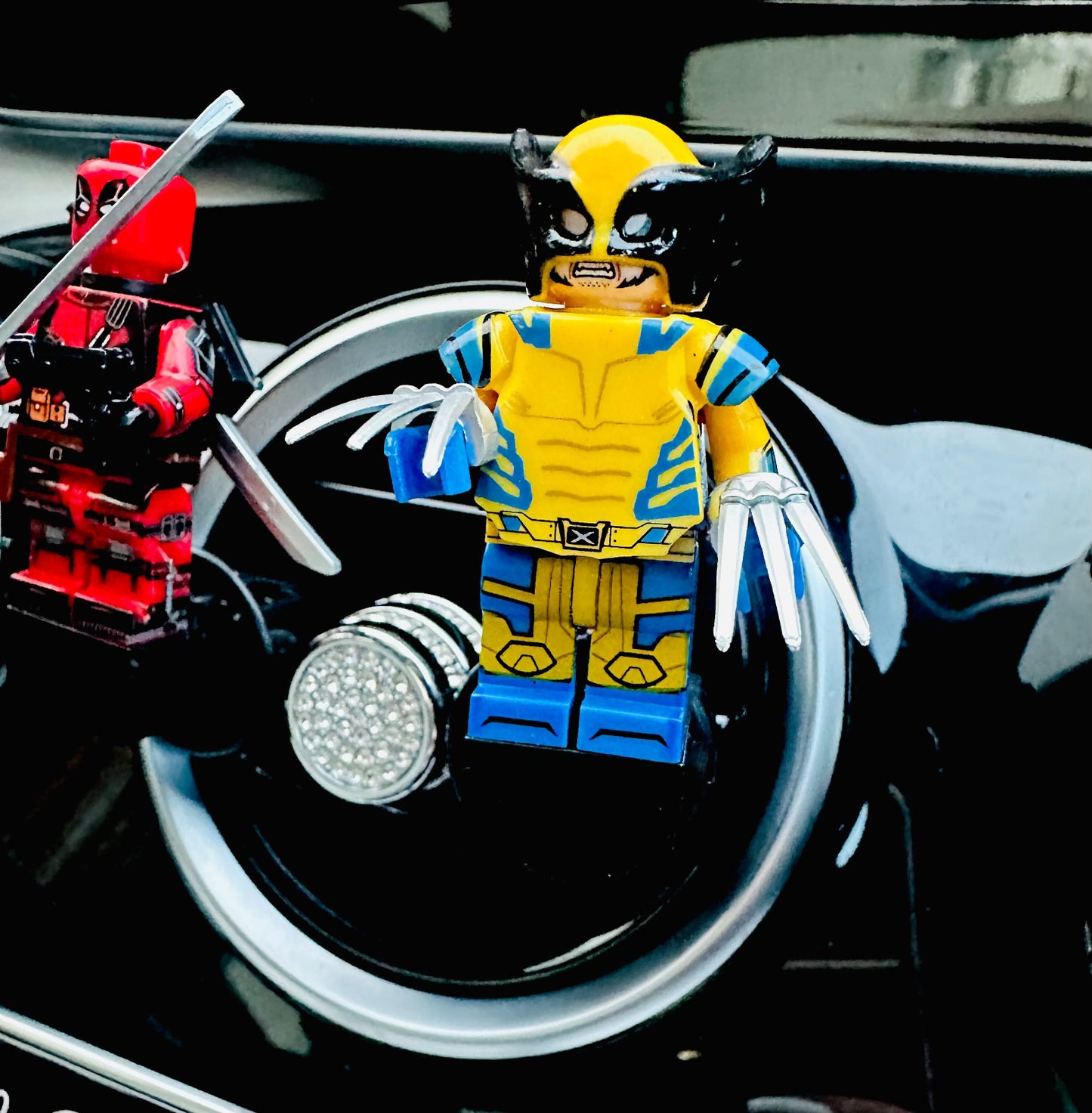 Deadpool Wolverine Air Freshener Mini Figure Car Clip Vent Scent Gift Xmas