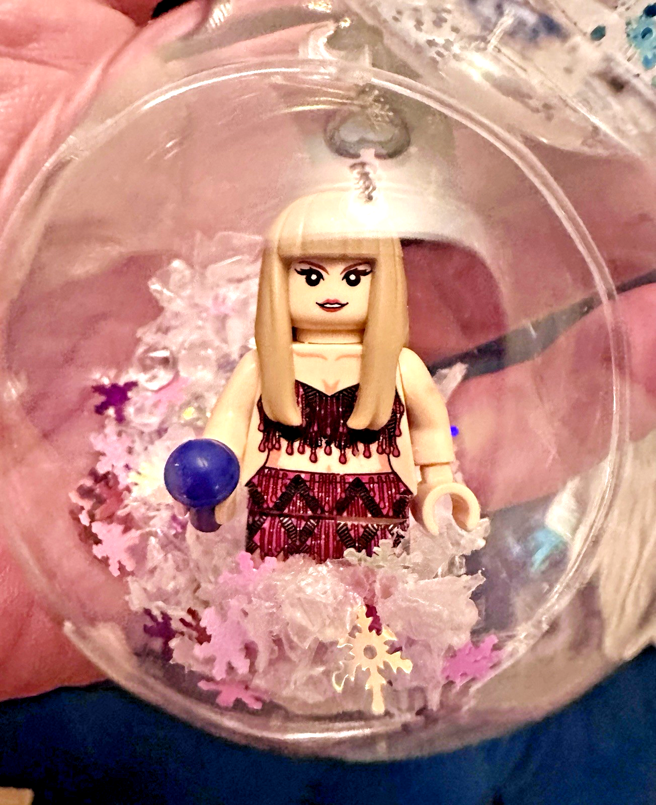 Christmas Taylor Mini Figure Bauble Hanging Snowflake Tree 3D Eras Tour Handmade