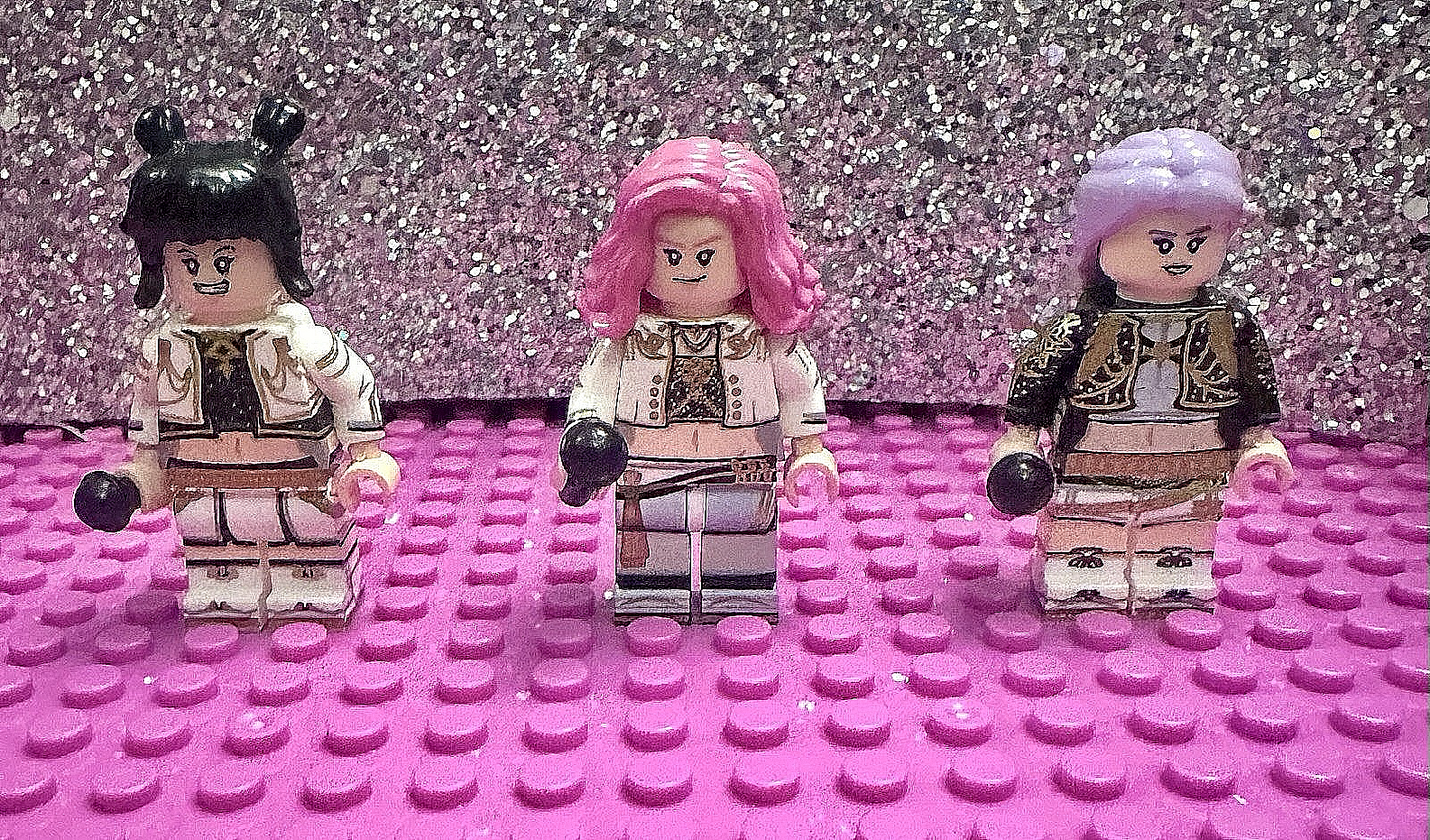 Custom Kpop Demon Hunters Anime Film Super Hero 3 X Mini figure Toy