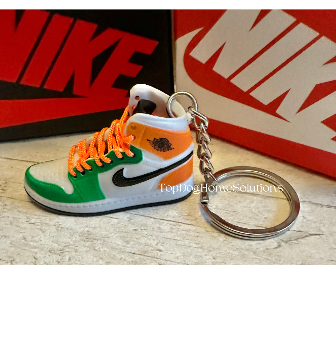 Nike trainer Sneaker keyring 3D Jordan Mini keychain sports shoe Car Key No Box.