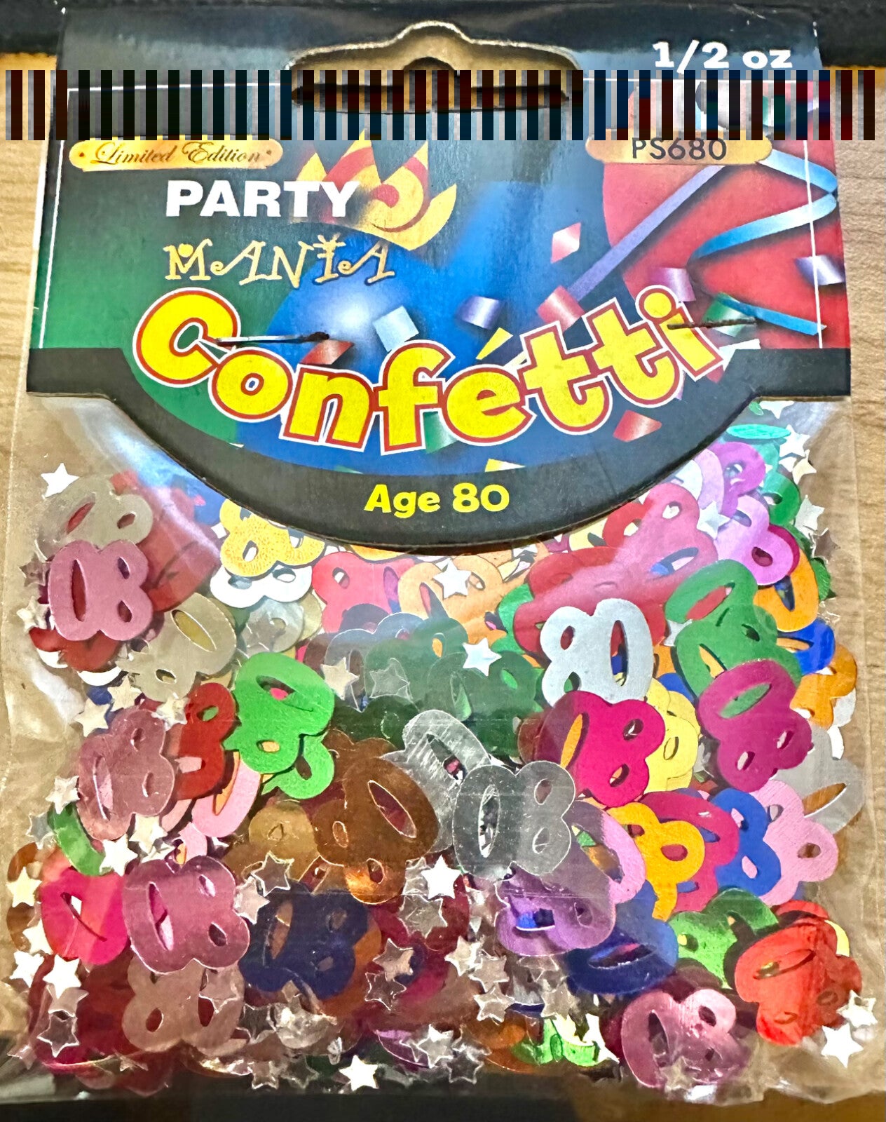 Multicolour Birthday Party Table Confetti Decorations Age 2,3,4,5,6,7,8,9,10 80 