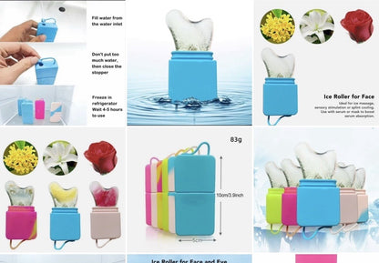 Ice Face Roller Gua Sha Guasha Sculpt Depuff Cool Facial Eyes Skin Mould UK