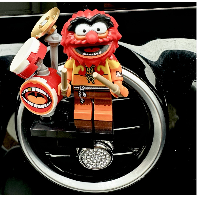 The Muppets Kermit Custom Lego Car Air Freshener Mini Figure Clip Vent  71033