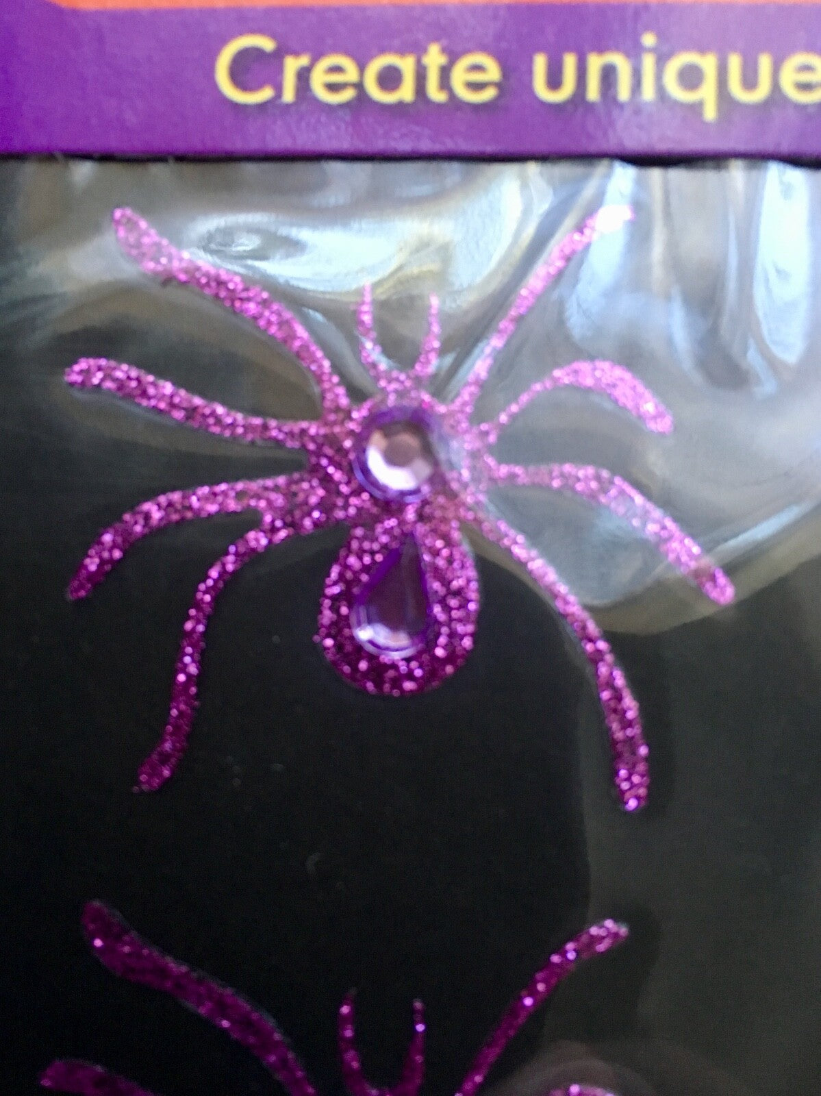 15 spider Halloween Temporary Tattoo Body Art glitter sparkly Decoration girly