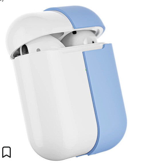 Airpods 1 & 2 Silicone Case Blue Skin Shockproof TPU Ear Plugs Buds