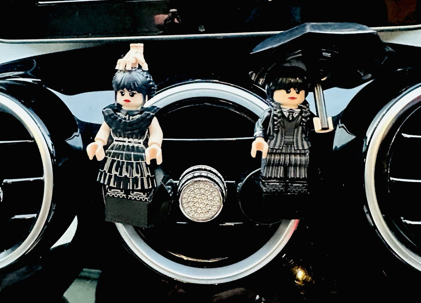 Wednesday Car Air Freshener Figure Halloween Mini Clip Vent Scent
