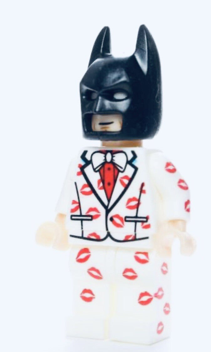 Kiss Kiss Batman Valentines Keyring 3D DC Bag Charm Car Chain Key Gift Boyfriend