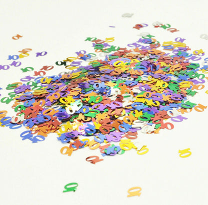 Multicolour Birthday Party Table Confetti Decorations Age 2,3,4,5,6,7,8,9,10 80 