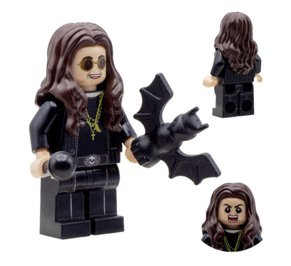 Rock Music Ozzy Sharon Osbourne Minifigure Couple Black Mini Figure Rock Band