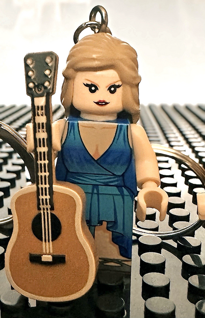 Cute Taylor Inspired 3D Mini Figure Keyring Keychain Eras Gift Music Pop Singer