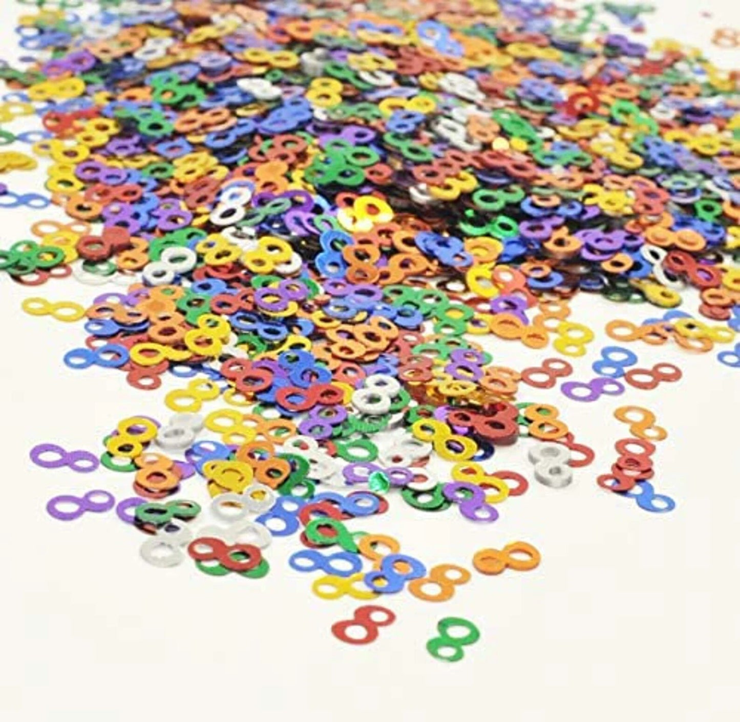 Multicolour Birthday Party Table Confetti Decorations Age 2,3,4,5,6,7,8,9,10 80 