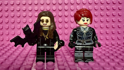 Rock Music Ozzy Sharon Osbourne Minifigure Couple Black Mini Figure Rock Band