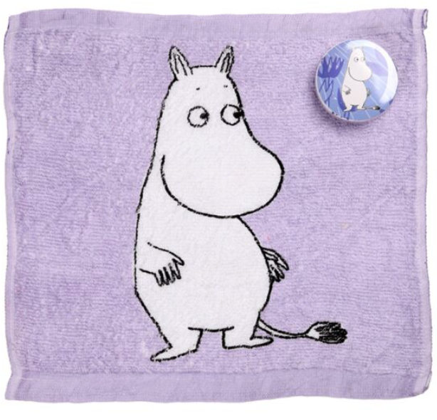 Xmas Moomins Magic flannel cloth Kids wash bath shower travel towel Pink Lilac