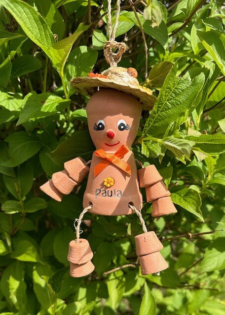 Flower Plant Pot Men Lady Terracotta Bill Ben Garden Ornament Mum personalise