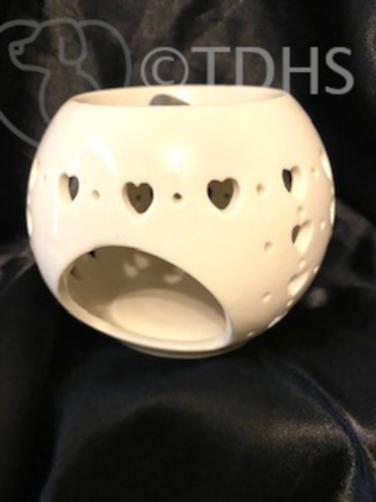 Valentine Wax Melt Tealight Holder Oil Burner Love Heart Cut Out Ceramic  ❤️
