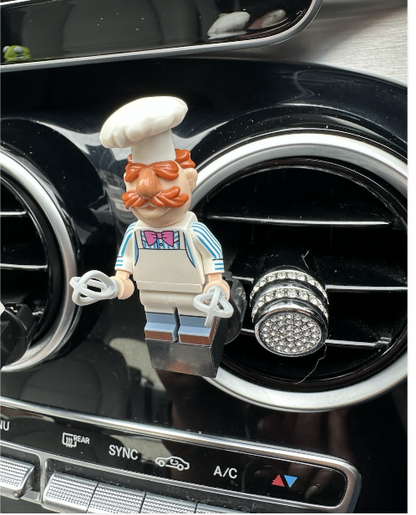 The Muppets Kermit Custom Lego Car Air Freshener Mini Figure Clip Vent  71033