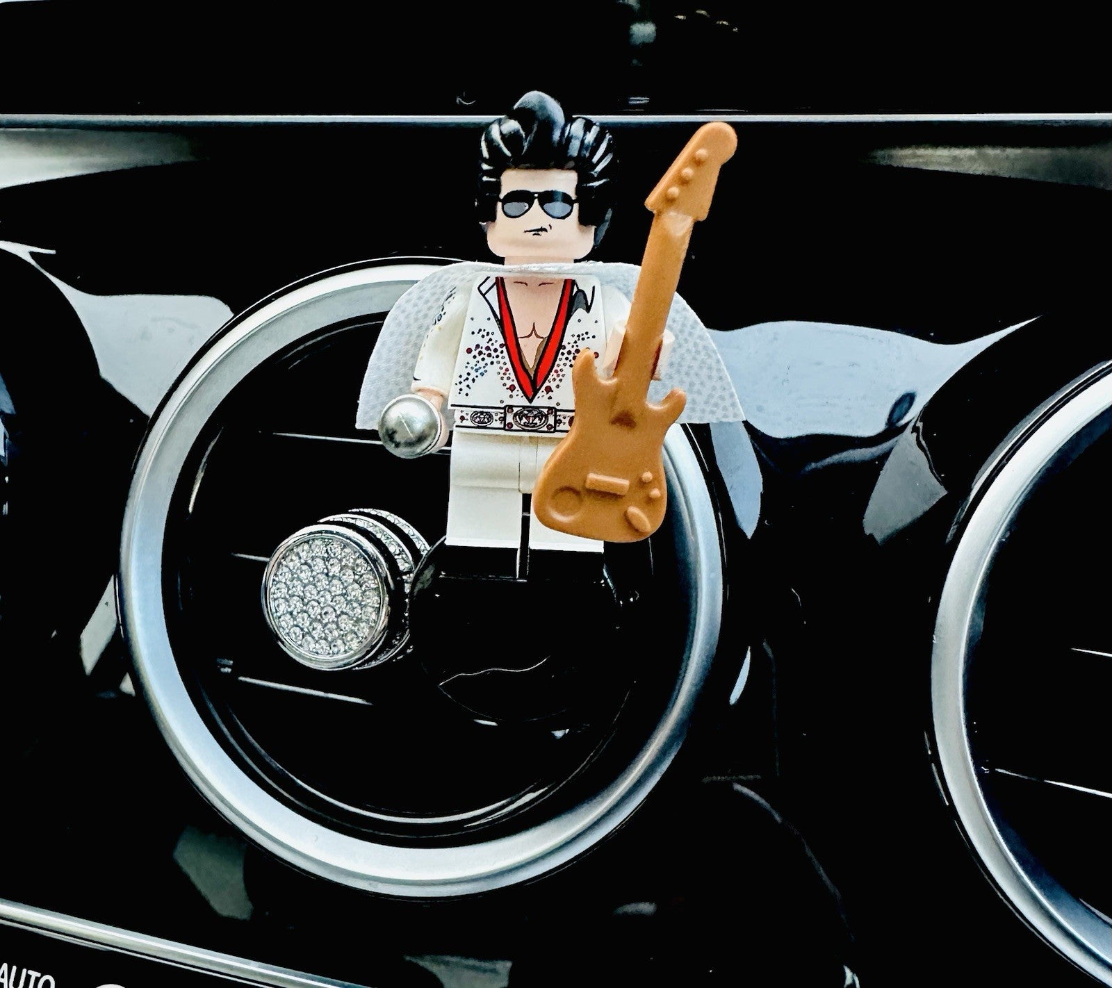 Elvis Presley Car Air Freshener Figure Rock & Roll Musician Mini Clip Vent Scent