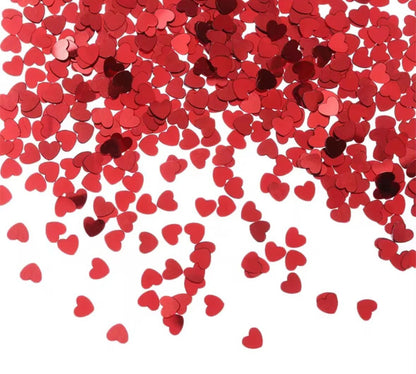 Red Heart Table Confetti Wedding Valentine Day Engagement Party Decor Sprinkles