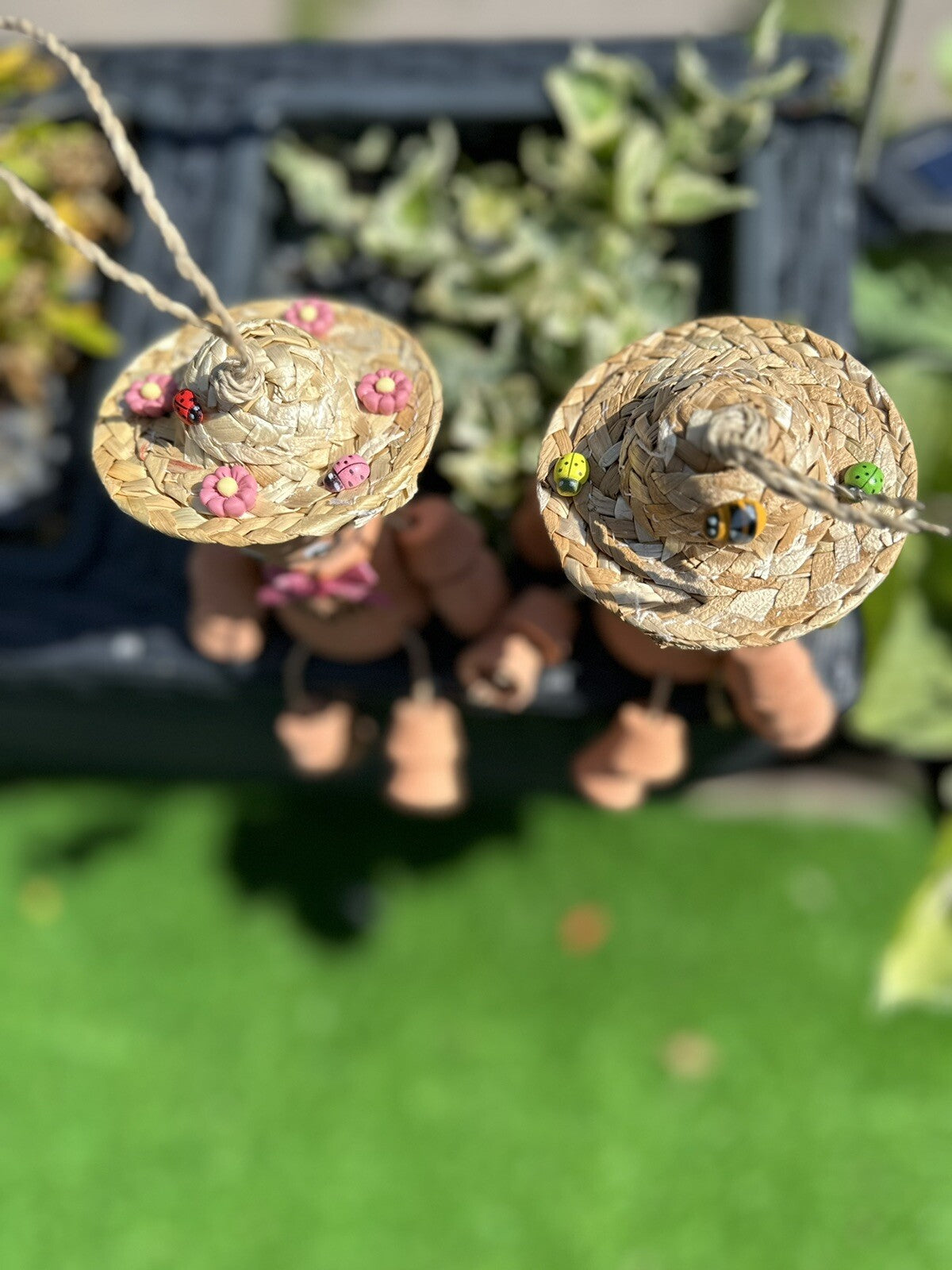 Flower Plant Pot Men Lady Terracotta Bill Ben Garden Ornament Mum personalise
