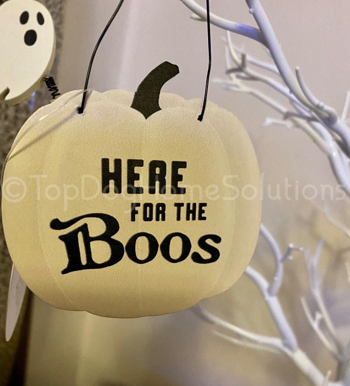 Funny Halloween Sign Hanging Decoration Pumpkin Ghost Bat Rustic Humour joke