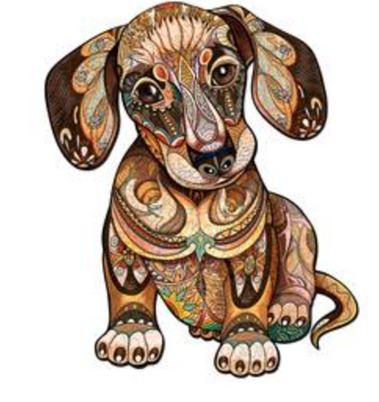 Jigsaw Wooden Sausage Dog Cat Puzzle Gift Xmas Hobby Horse Chihuahua Puppy 30cm