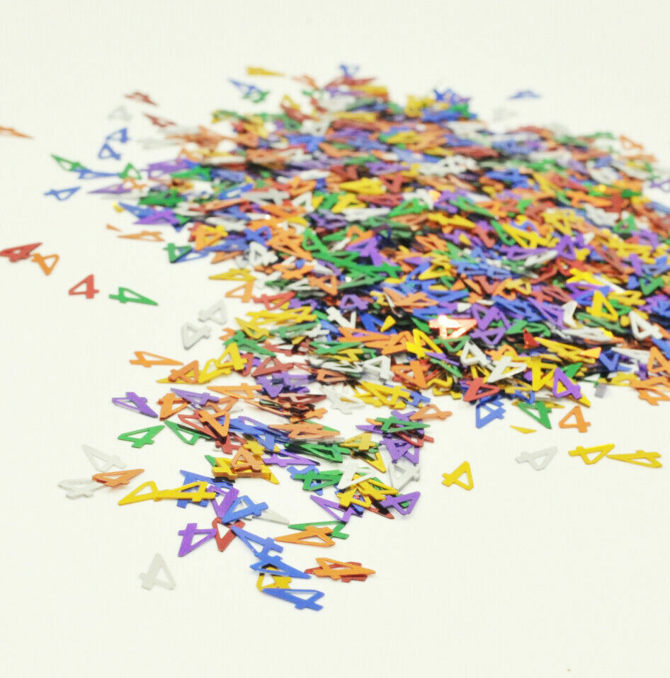 Multicolour Birthday Party Table Confetti Decorations Age 2,3,4,5,6,7,8,9,10 80 