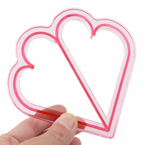 💜 Kids Heart & Star Sandwich crust Cutter Shape Cake Bread Toast Maker Tool fun