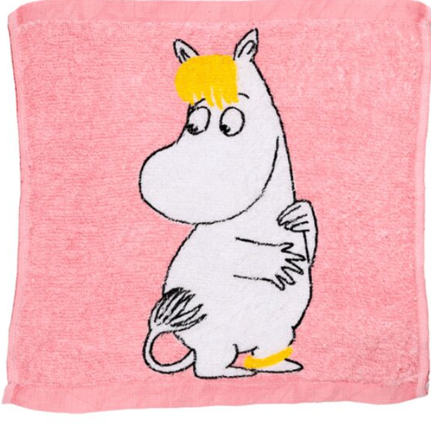 Xmas Moomins Magic flannel cloth Kids wash bath shower travel towel Pink Lilac