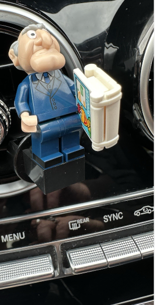 The Muppets Kermit Custom Lego Car Air Freshener Mini Figure Clip Vent  71033