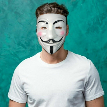 Anonymous Halloween Face Mask Hacker V Vendetta Guy Faulks Fancy Dress Party