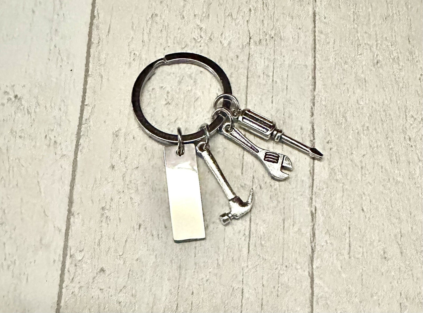 Tools Keyring Gift Dad Grandpa set DIY hammer screwdriver Stainless Steel UK🛠️
