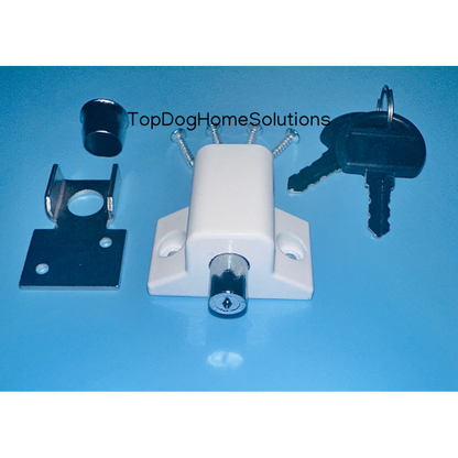 Sliding Patio Door Lock Security Dead Bolt Push Key Locking UPVC Metal Windows