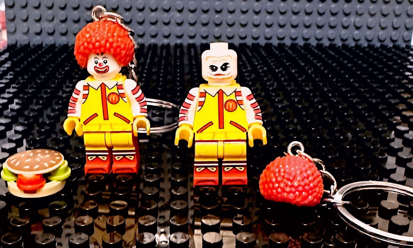 McDonalds Ronald McDonald Figure keyring 3D Bag Charm present gift Bricks Mini