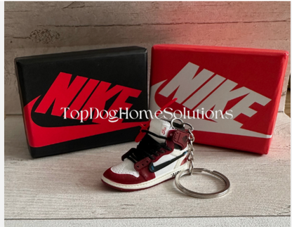Nike trainer Sneaker keyring 3D Jordan Mini keychain sports shoe Car Key No Box.