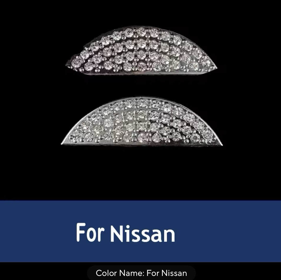 Car Nissan Rhinestone Steering Wheel Center Emblem Trim Diamond Sticker Logo