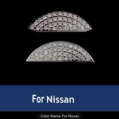 Car Nissan Rhinestone Steering Wheel Center Emblem Trim Diamond Sticker Logo