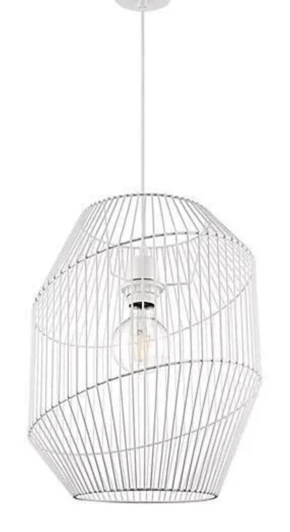 Pendant Ceiling Lampshade Matt Metal White Light Shade 300mm GoodHome IP20