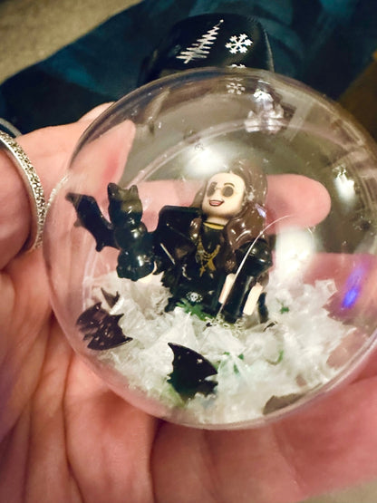Christmas Ozzy Ozbourne Mini Figure Bauble Hanging Snowflake Tree 3D Handmade
