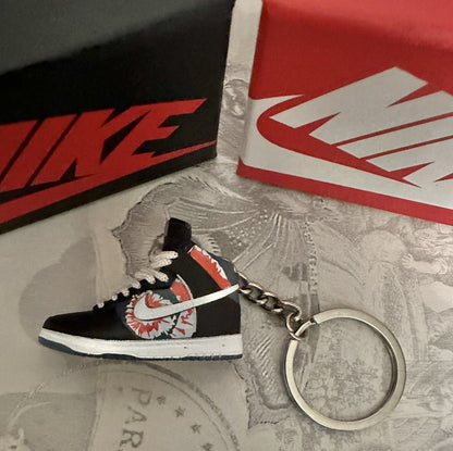 Nike Mini Jordan 3D Trainer sneaker Keyring Tie Die Huf Dunks High Pro SB Gift