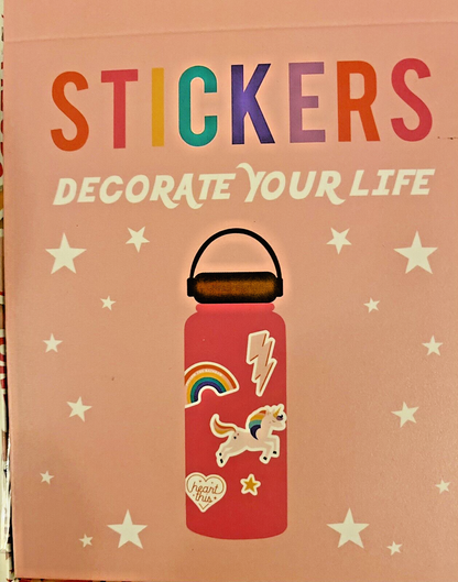 Unicorn Rainbow Pink Stickers Girls Small Gift for Book Laptop Bottle