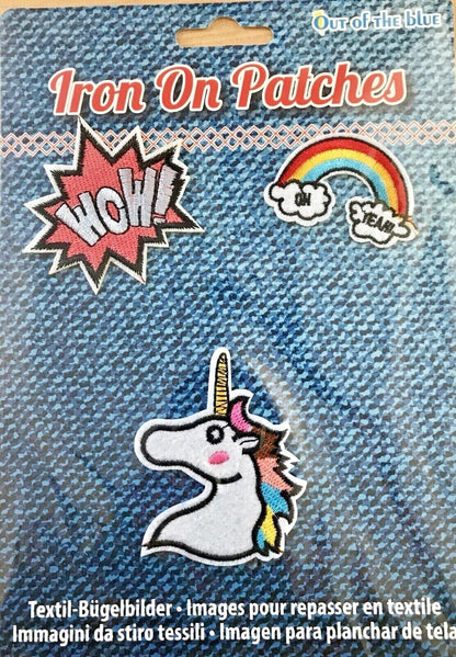 3 Sequin Motif Badges Clothes Fabric Patch Embroidered iron sew Appliqué Design