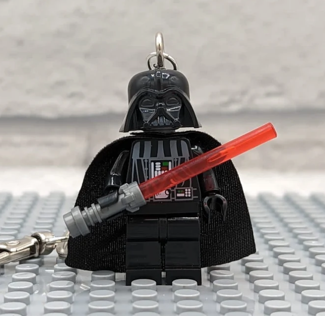 Darth Vader Mini Figure Block Keyring Movie Themed Star Wars Gift Car key chain
