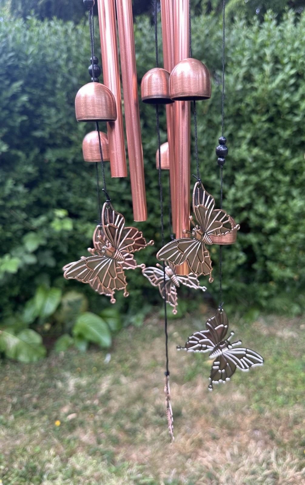 Animal Cat Dog Wind Chime Turtle Butterfly Outdoor Metal Home Patio Porch Garden