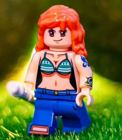 One Piece Luffy Ace Nami Sanji Broke Robin Franky 15 Pcs Minifigures Toy Brick
