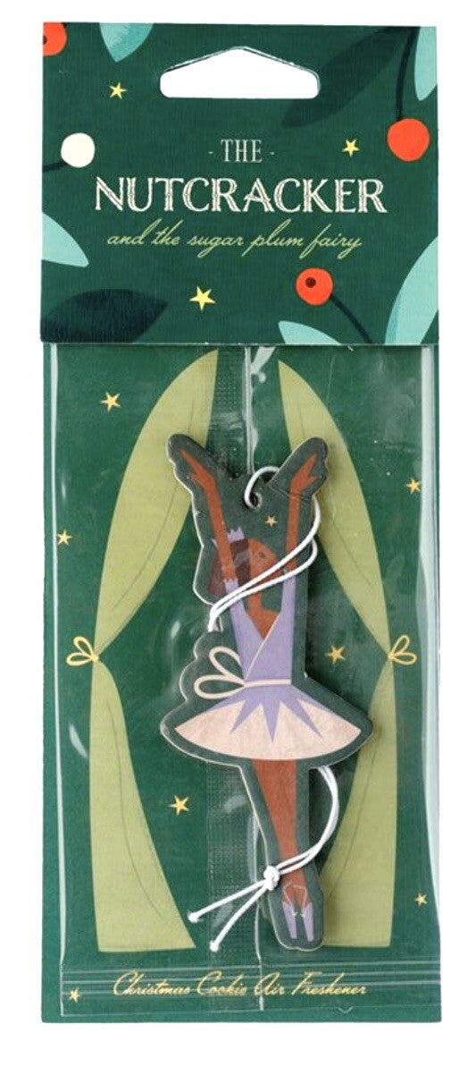 Ballerina Christmas Car Van Hanging Air Freshener Wardrobe Nutcracker Cookie