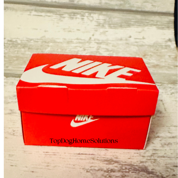 Nike Mini Trainer Sneaker Shoe Box Gift Sport Football Red White Blue Pink Green