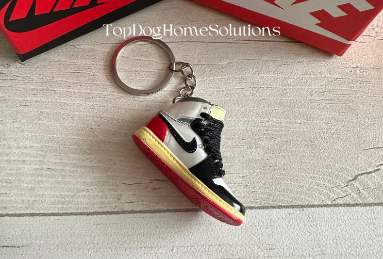 Nike trainer Sneaker keyring 3D Jordan Mini keychain sports shoe Car Key No Box.